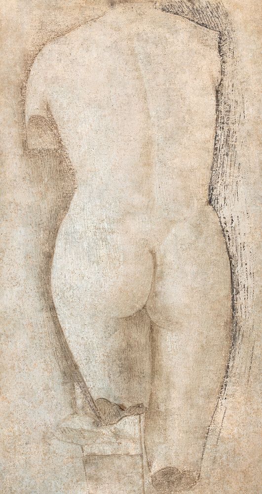 Sketch of Classical Sculpture of the Venus Pudica Type (1475) illustration by Benozzo Gozzoli. Original public domain image…
