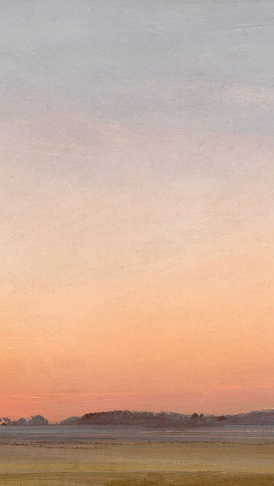 Abstract dusk landscape mobile wallpaper. Remixed by rawpixel. 