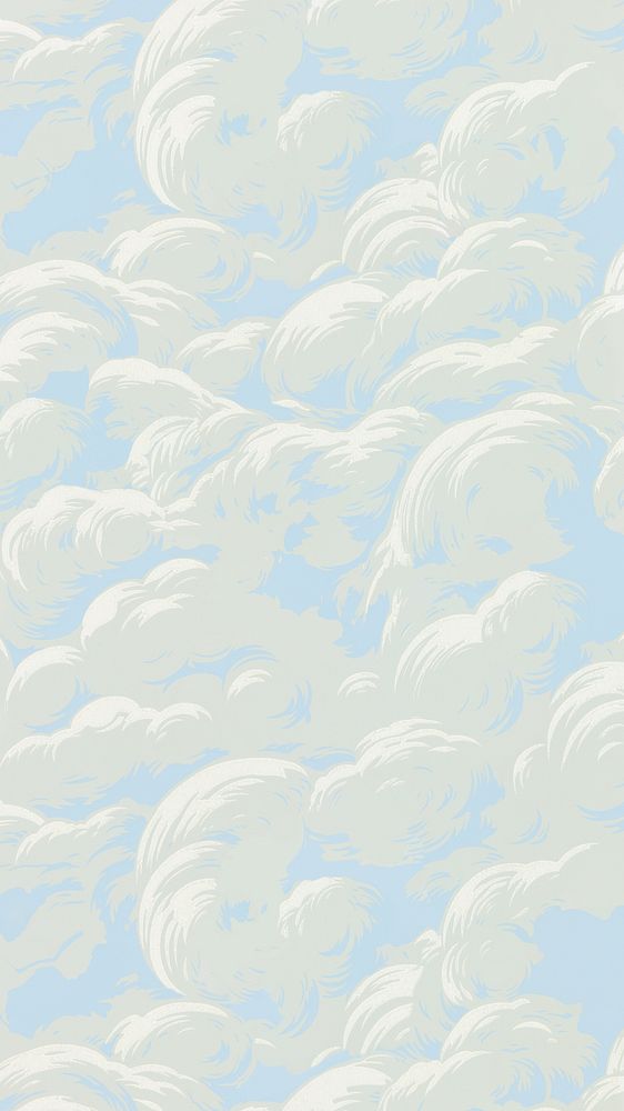 Abstract cloudy sky mobile wallpaper. Remixed by rawpixel. 