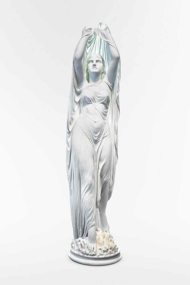 Undine marble sculpture (1894) by Chauncey Bradley Ives. Original public domain image from Smithsonian. Digitally enhanced…