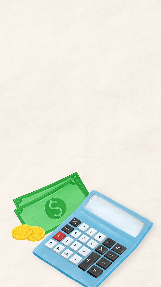 Money accounting cream iPhone wallpaper