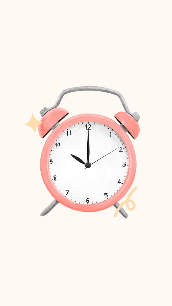 Time clock cream iPhone wallpaper