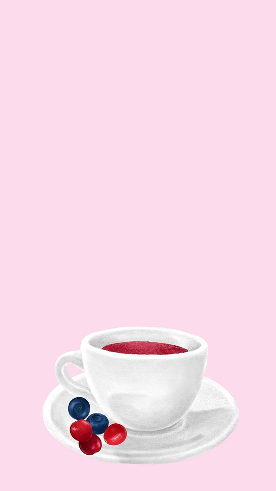 Berry tea iPhone wallpaper