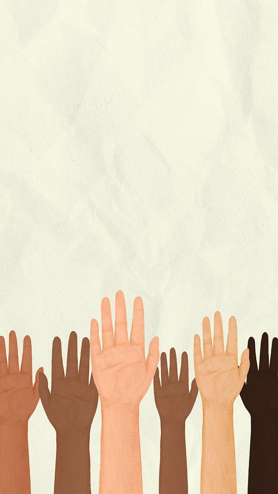 Racial equality cream iPhone wallpaper