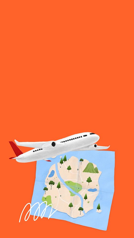 Travel destination orange iPhone wallpaper