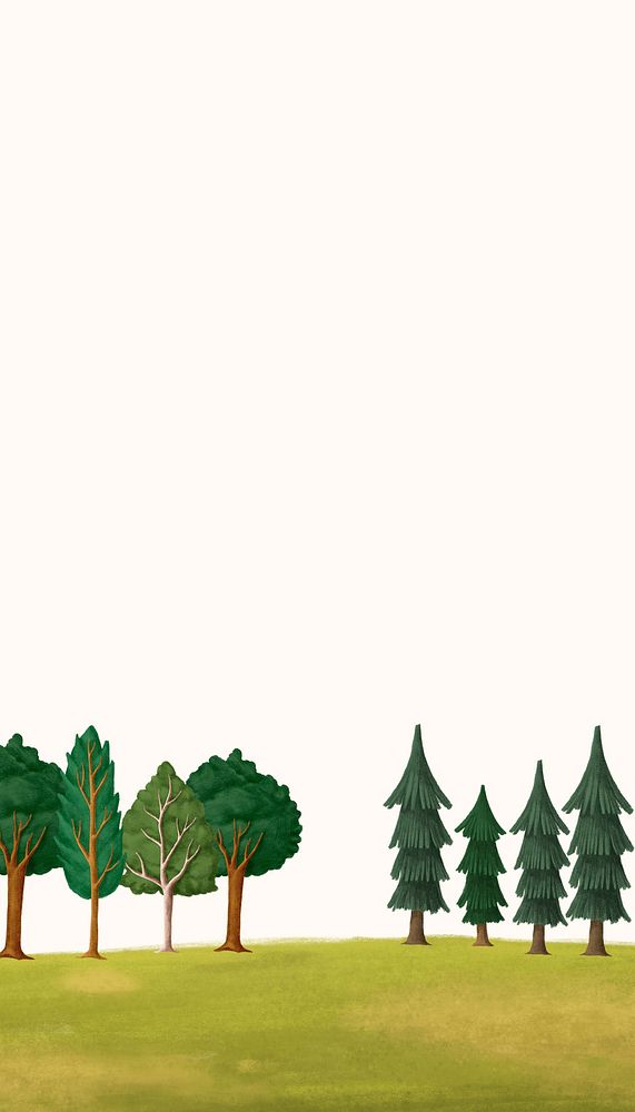 Tree environment cream iPhone wallpaper