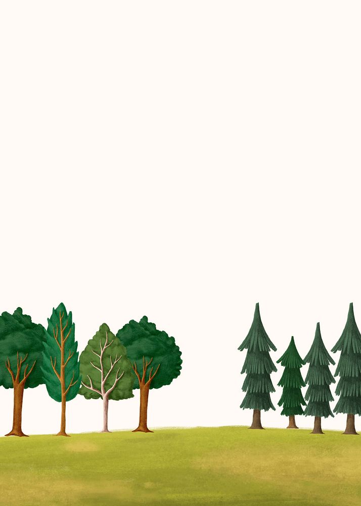 Beige tree environment aesthetic illustration background