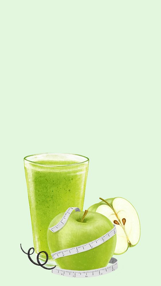 Juice health weight loss green iPhone wallpaper