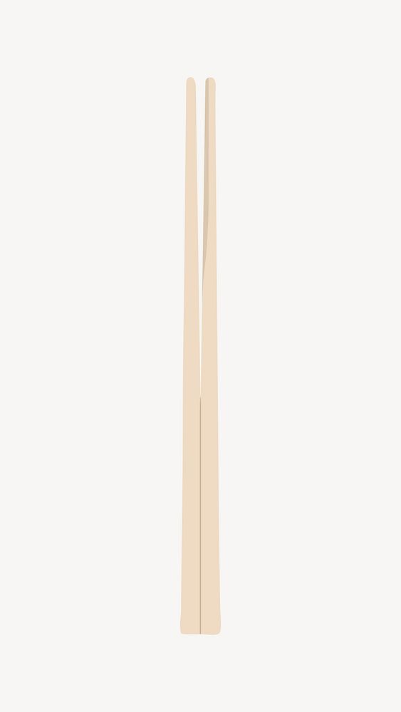 Disposable chopsticks, eco-friendly product illustration vector