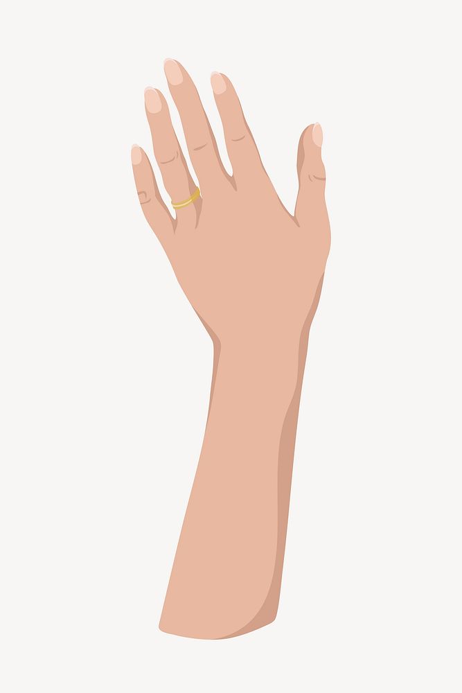 Married woman hand illustration vector
