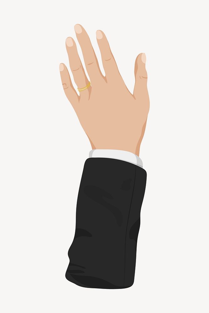 Married man hand illustration vector