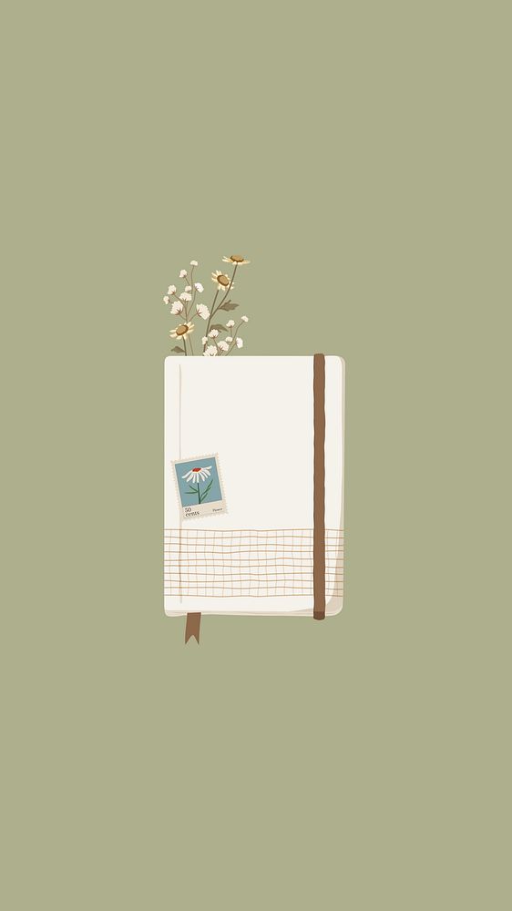 Floral journal mobile wallpaper