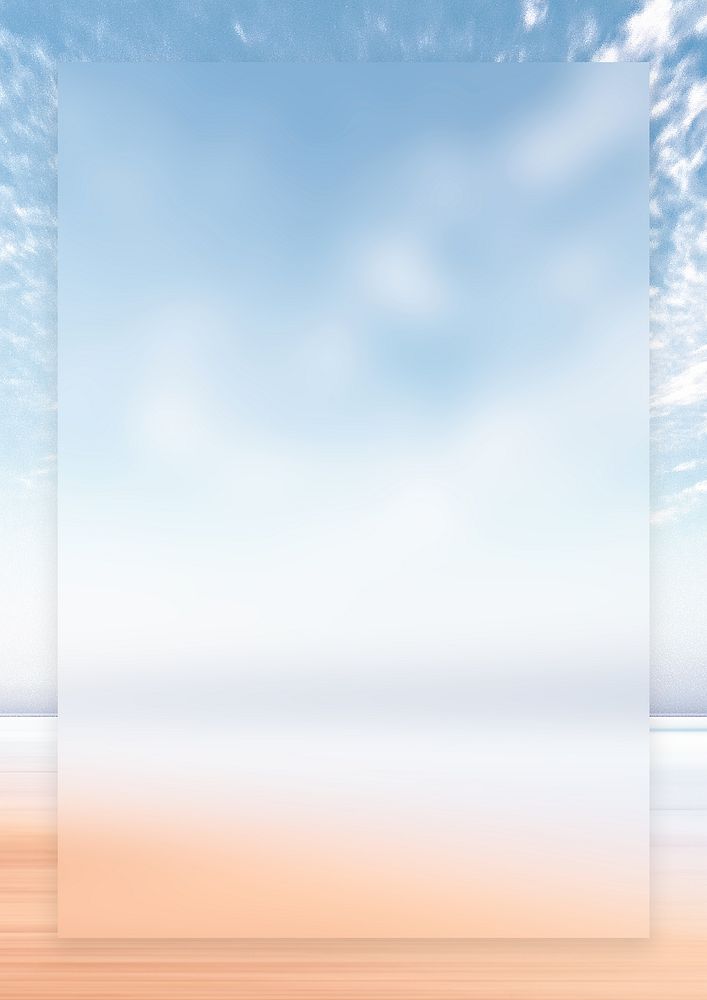 Blue sky frame background