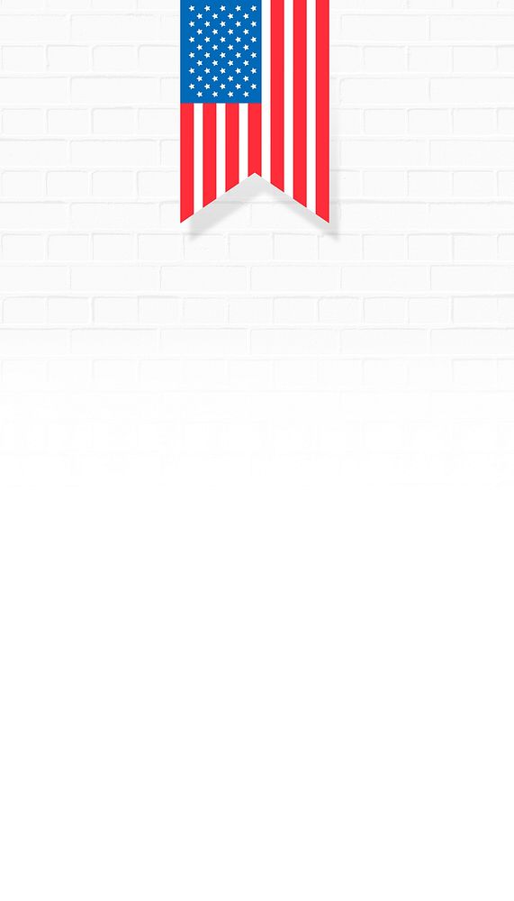 American flag, white iPhone wallpaper background