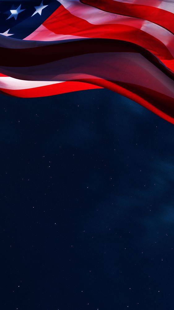 American flag border iPhone wallpaper