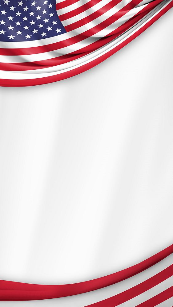 American flag border iPhone wallpaper