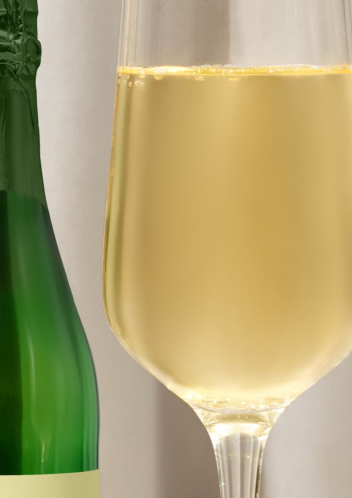 Champagne glass border background