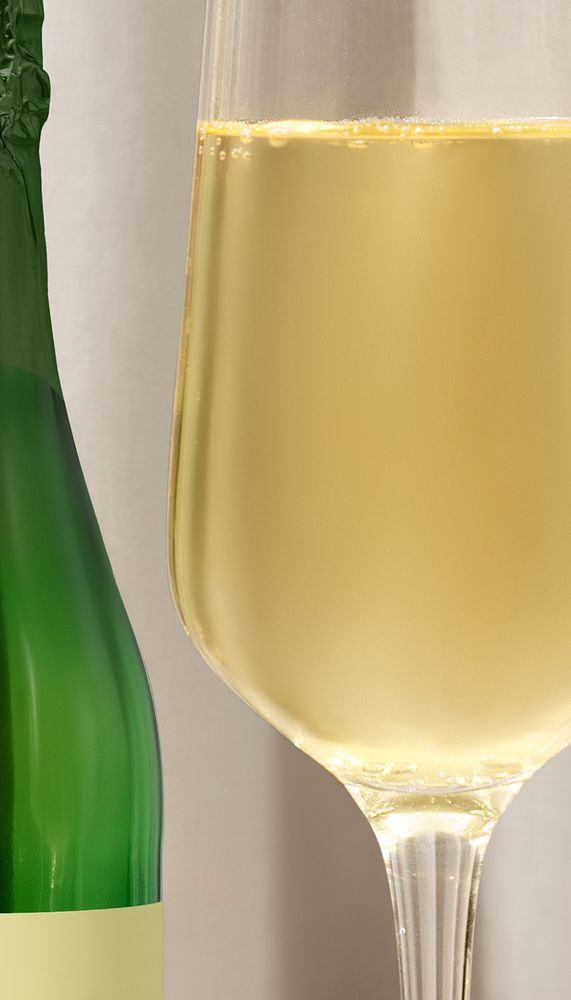 Champagne glass border iPhone wallpaper