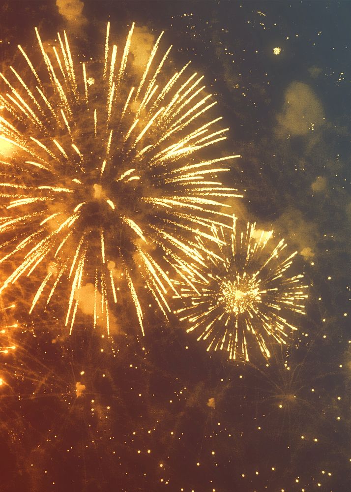Celebration fireworks background, New Year aesthetic