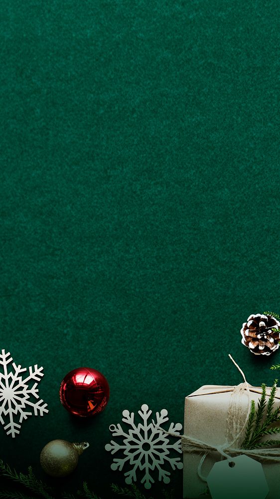 Christmas festival green mobile wallpaper