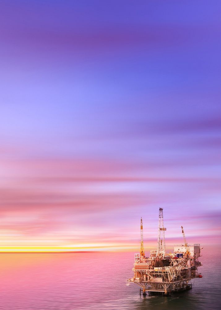 Oil platform background