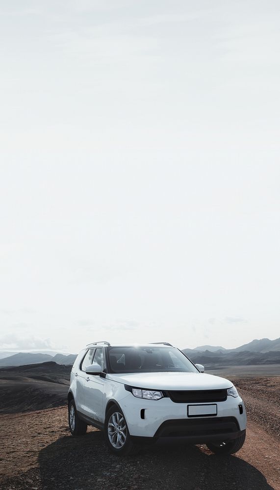 White SUV car phone wallpaper