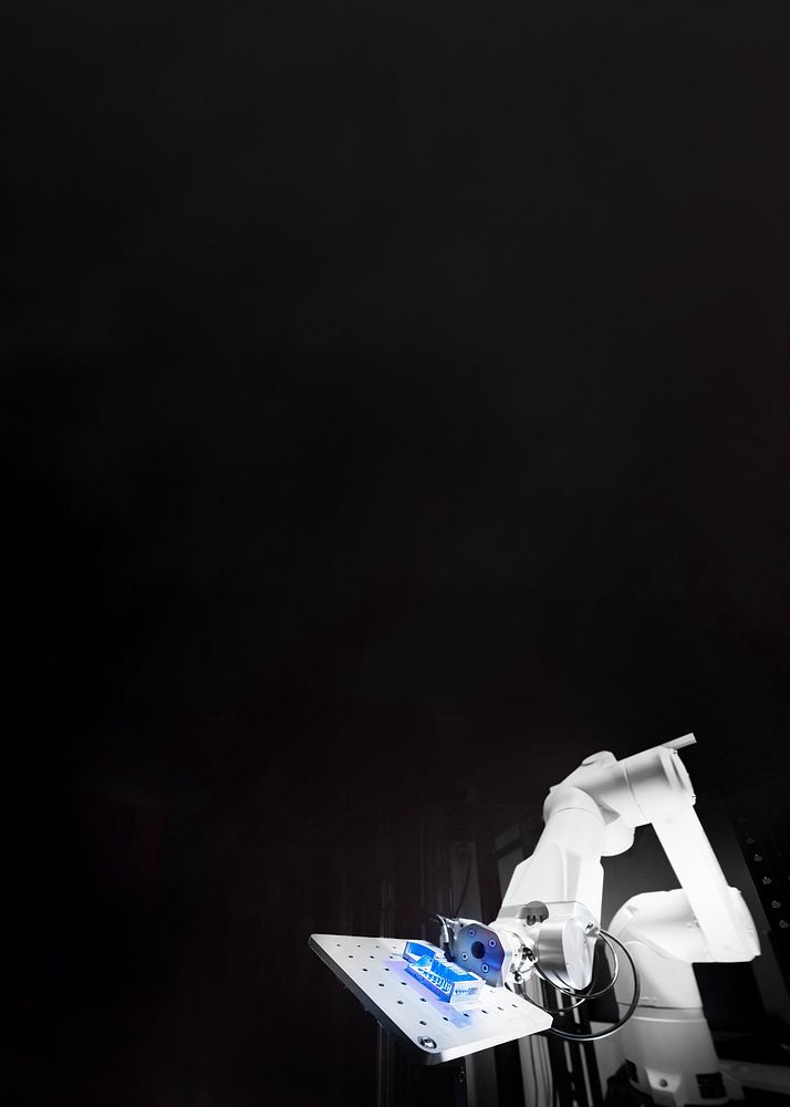 Medical robot machine background, technology image