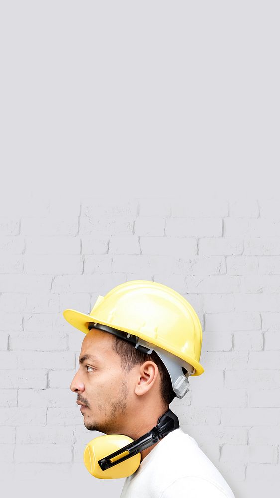 Man with PPE mobile wallpaper
