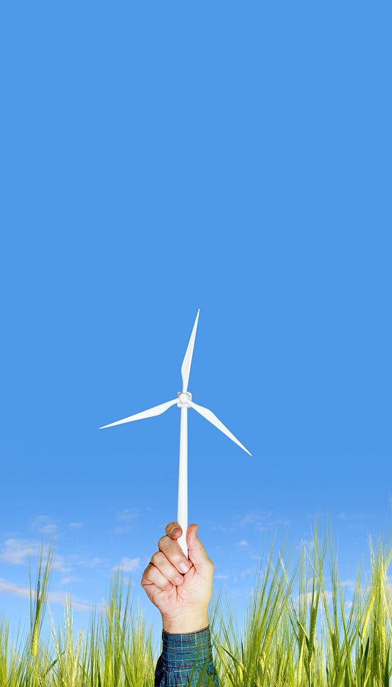 Wind turbine phone wallpaper