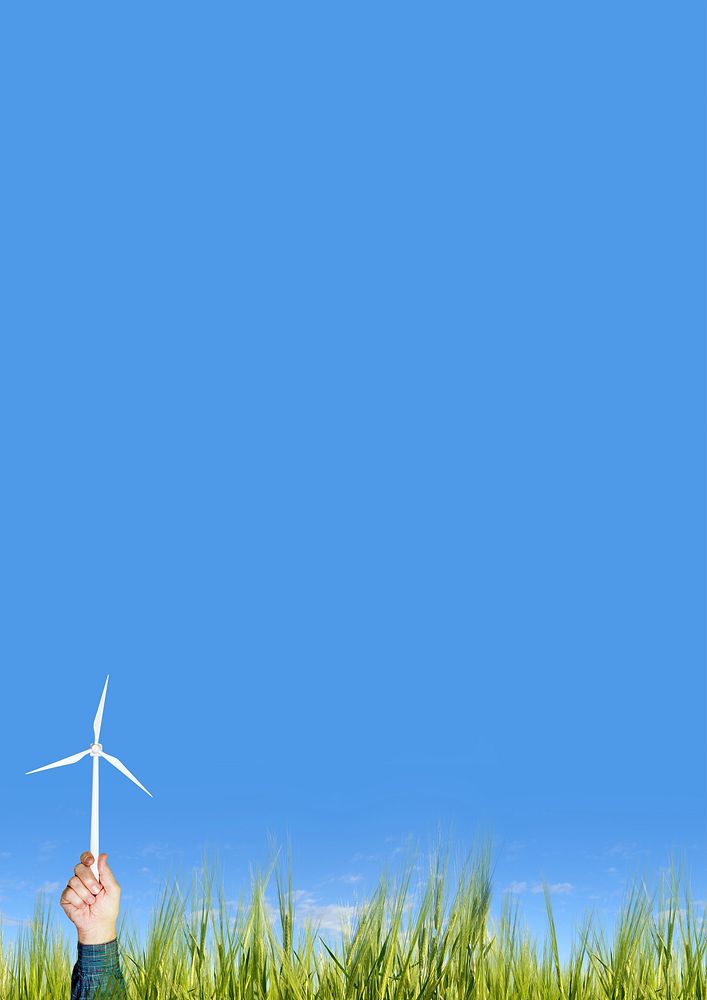 Wind power background