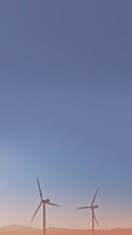 Wind power phone wallpaper