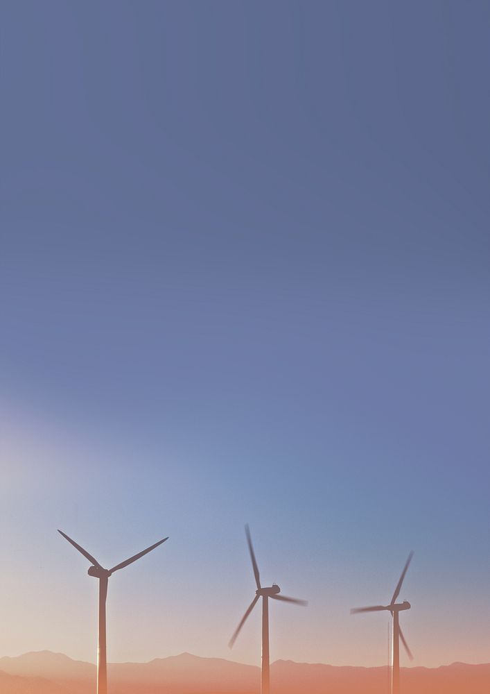 Wind power background