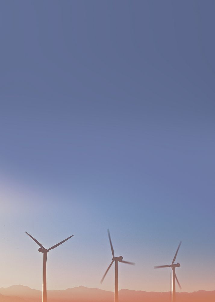 Wind turbine background