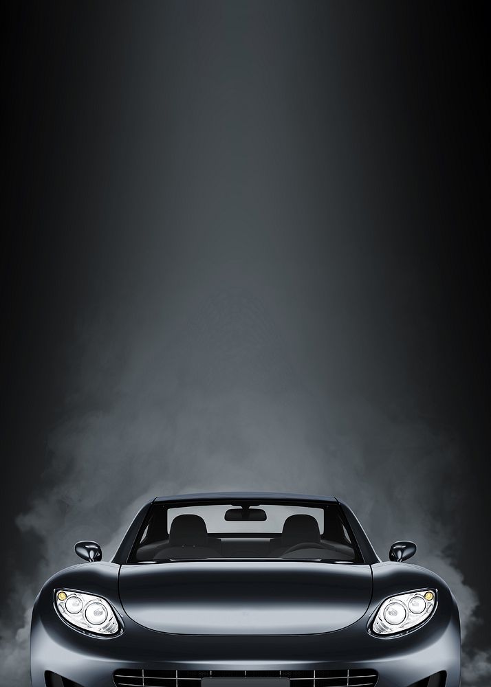 Black sports car background