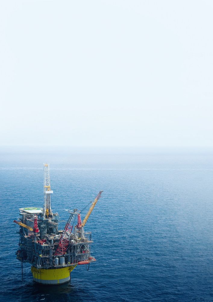 Oil platform background