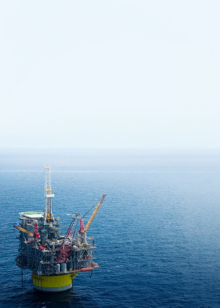 Oil platform background