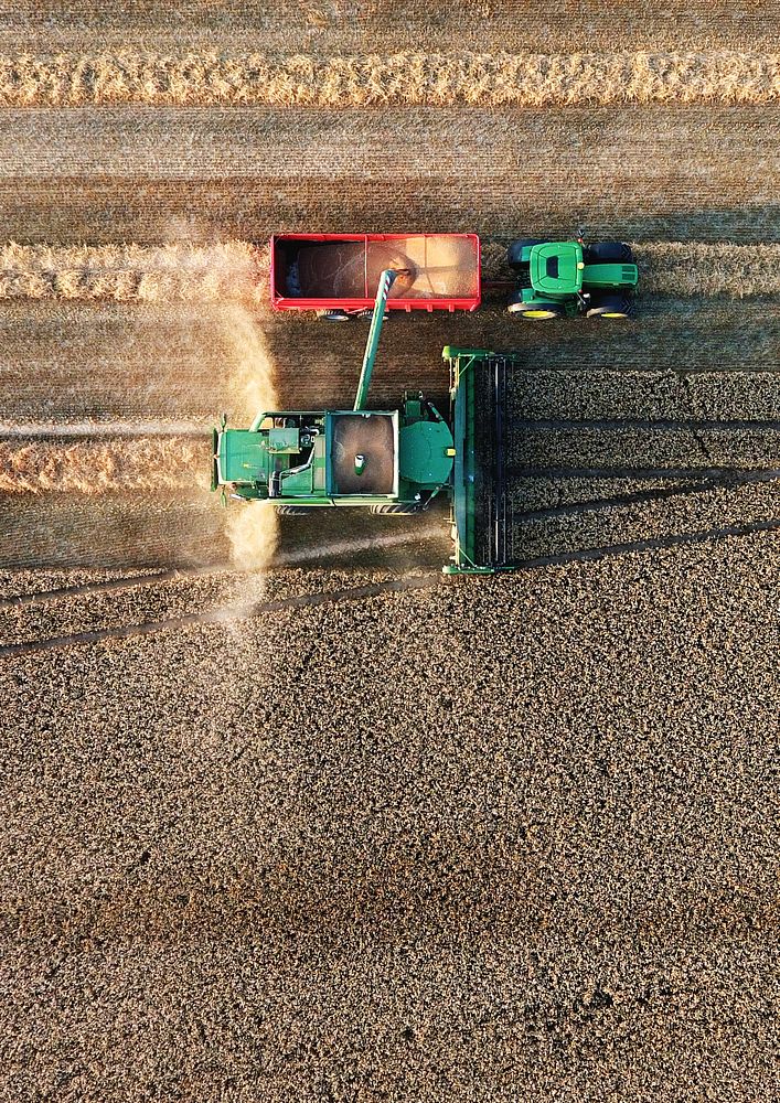 Combine harvester background