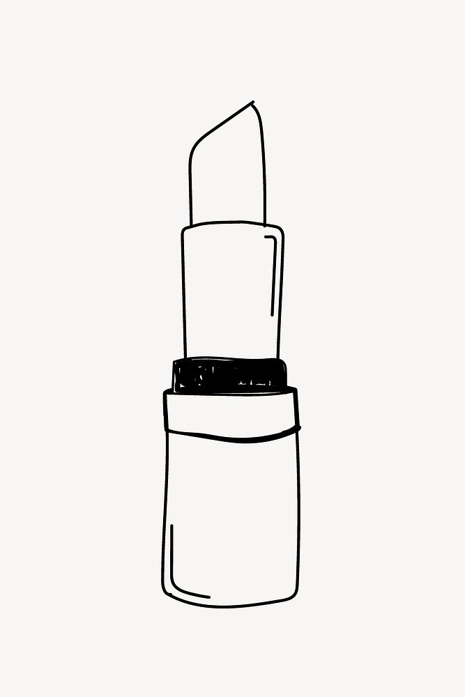 Lipstick line art illustration