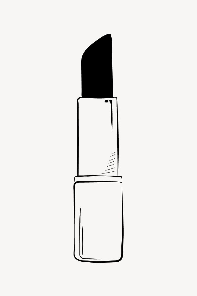Lipstick line art vector