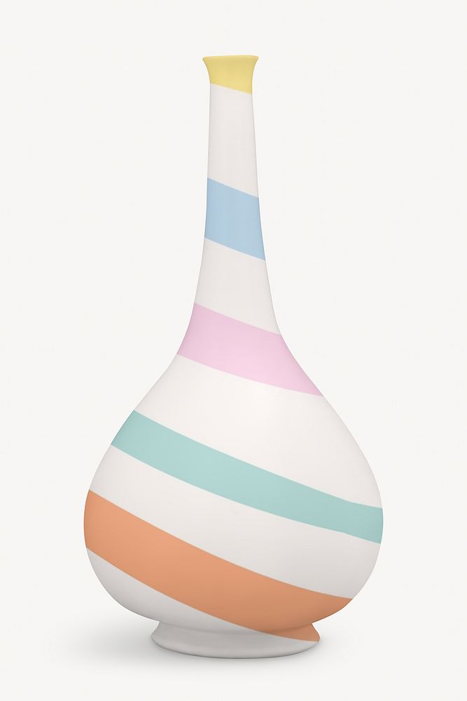 Pastel flower vase, home decor photo
