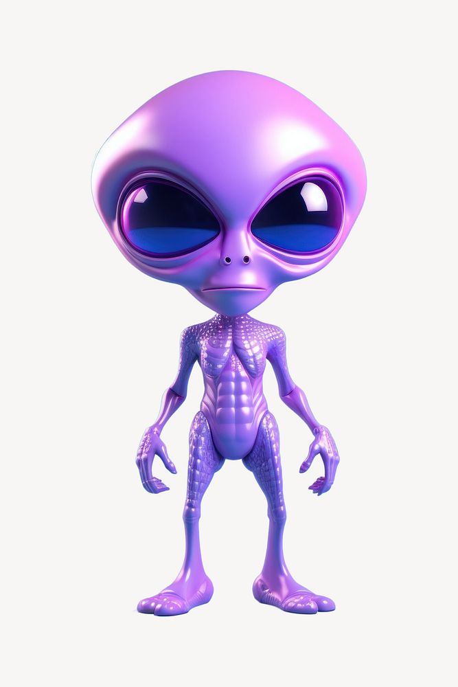 Cartoon purple toy representation. AI generated Image by rawpixel.