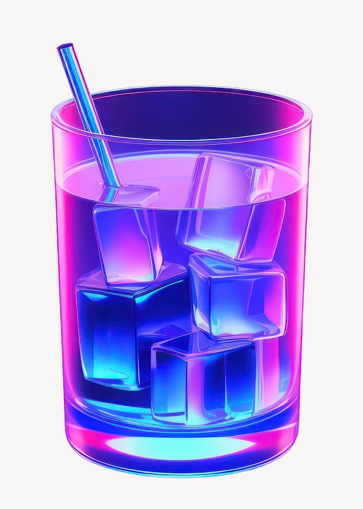 Purple glass refreshment cocktail. AI generated Image by rawpixel.
