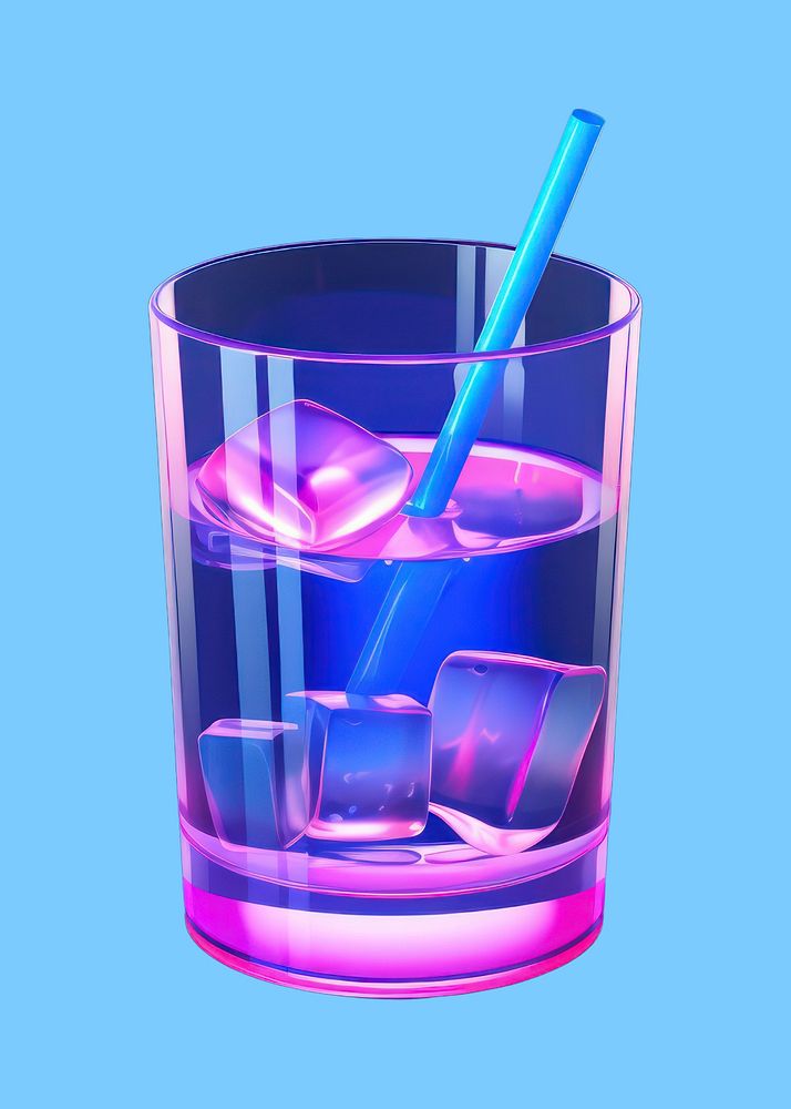 Purple glass drink refreshment. AI generated Image by rawpixel.