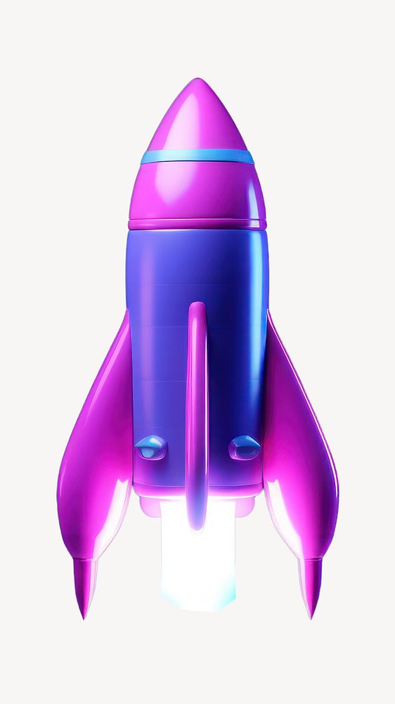 Rocket purple electronics spaceplane. AI generated Image by rawpixel.