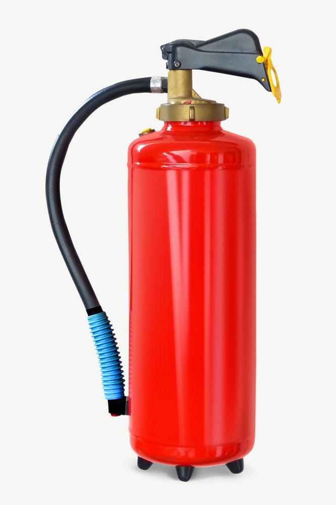 Red fire extinguisher psd