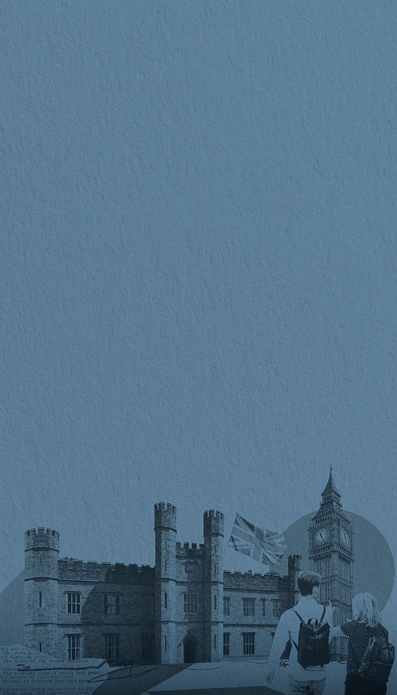 Blue London iPhone wallpaper background