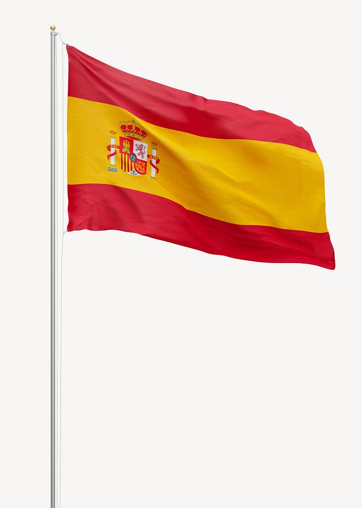 Spanish flag on pole | Free Photo - rawpixel