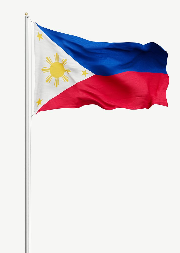 Flag of the Philippines collage element psd