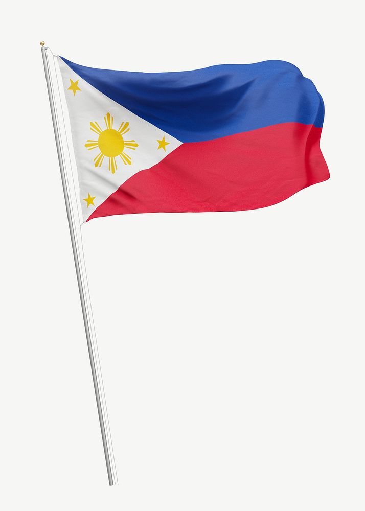 Flag of the Philippines collage element psd