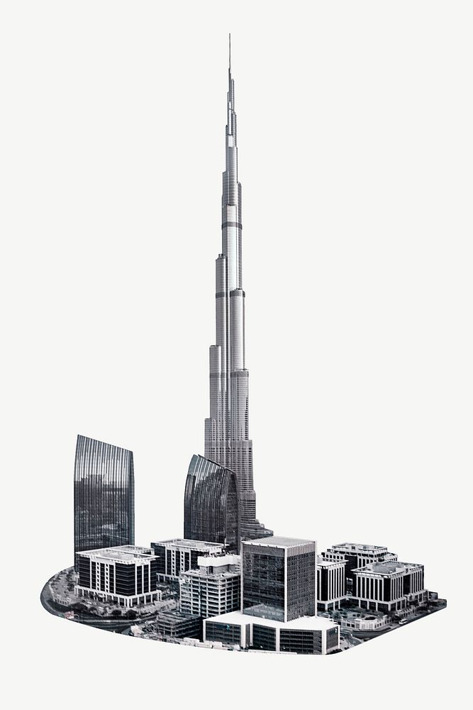 UAE buildings in gray